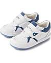 Bobux I Walk Baseline Shoes - White Elemental Blue - Advanced Walkers Shoes