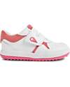 Bobux I Walk Baseline Shoes - White Pink Cyclemen - Advanced Walkers Shoes