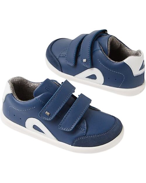 Bobux I Walk Blaze Shoes - Vintage Indigo - Premium Leather - Advanced Walkers Shoes