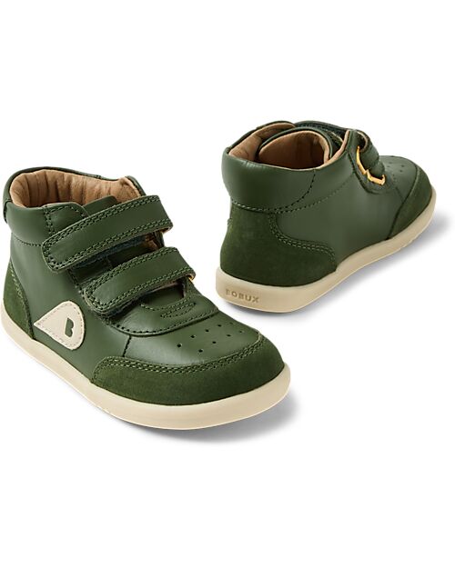 Bobux I Walk Champ High Boot - Bronze Green - Advanced Walkers Shoes