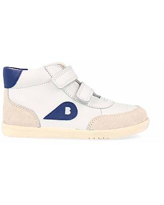 Bobux I Walk Champ High Boot - Chalk and Gentian Blue Shoes