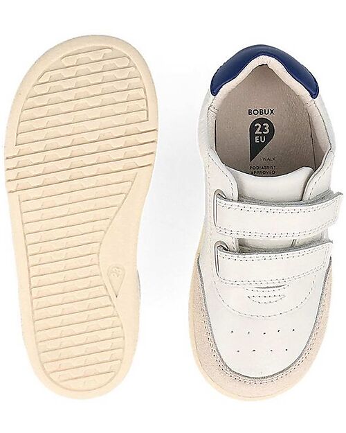 Bobux I Walk Champ Shoe - Chalk and Gentian Blue Shoes