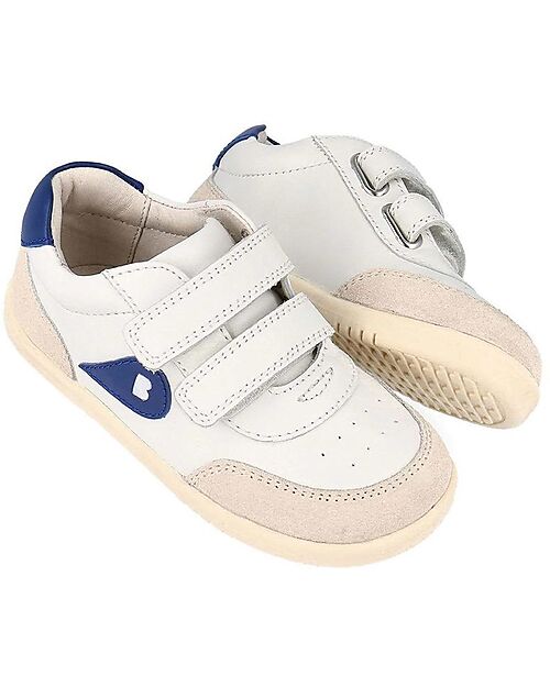 Bobux I Walk Champ Shoe - Chalk and Gentian Blue Shoes