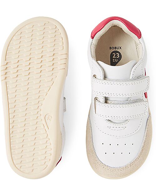 Bobux I Walk Champ Shoes - Chalk Radiant Raspberry - Advanced Walkers Shoes