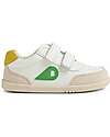 Bobux I Walk Champ Shoes - Chalk White and Retro Green - Advanced Walkers Shoes
