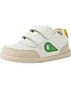 Bobux I Walk Champ Shoes - Chalk White and Retro Green - Advanced Walkers Shoes