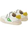Bobux I Walk Champ Shoes - Chalk White and Retro Green - Advanced Walkers Shoes