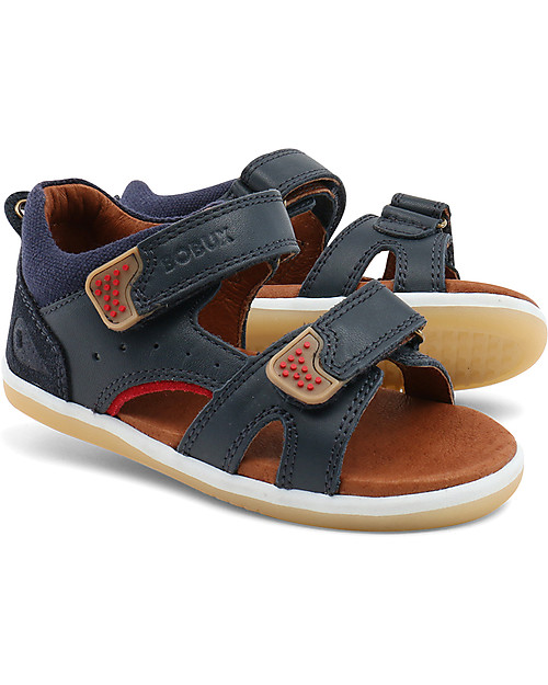 Bobux I-Walk Classic Wave Sandal, Navy/Red - Super flexible sole! Sandals