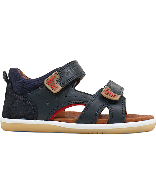 Bobux I-Walk Classic Wave Sandal, Navy/Red - Super flexible sole! Sandals