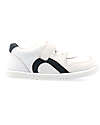 Bobux I Walk Comet Shoe - White and Navy - Expert Walkers Shoes