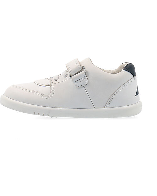 Bobux I Walk Comet Shoe - White and Navy - Expert Walkers Shoes