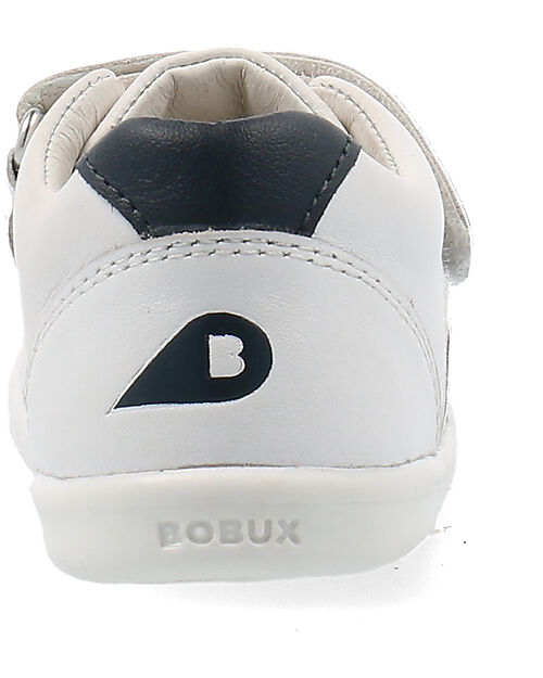 Bobux I Walk Comet Shoe - White and Navy - Expert Walkers Shoes