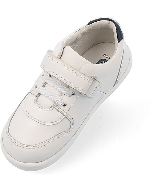 Bobux I Walk Comet Shoe - White and Navy - Expert Walkers Shoes