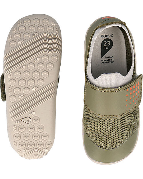 Bobux I Walk Dimension III Shoes - Burnt Olive and Fog - Expert Walkers Shoes