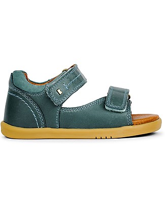 Bobux I-Walk Driftwood Sandal - Slate - Double Strap Closure and flexible Sole! Shoes