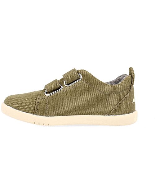 Bobux I Walk Grass Court Canvas - Sea Kelp - Super Flexible Sole Shoes
