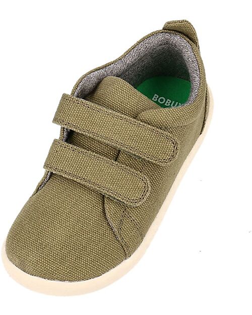 Bobux I Walk Grass Court Canvas - Sea Kelp - Super Flexible Sole Shoes