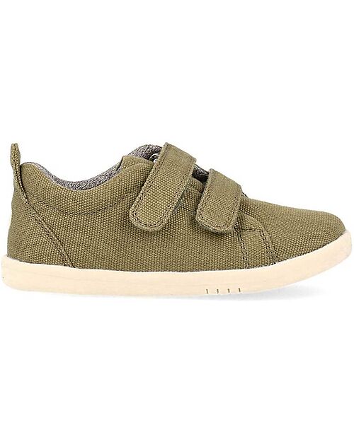 Bobux I Walk Grass Court Canvas - Sea Kelp - Super Flexible Sole Shoes
