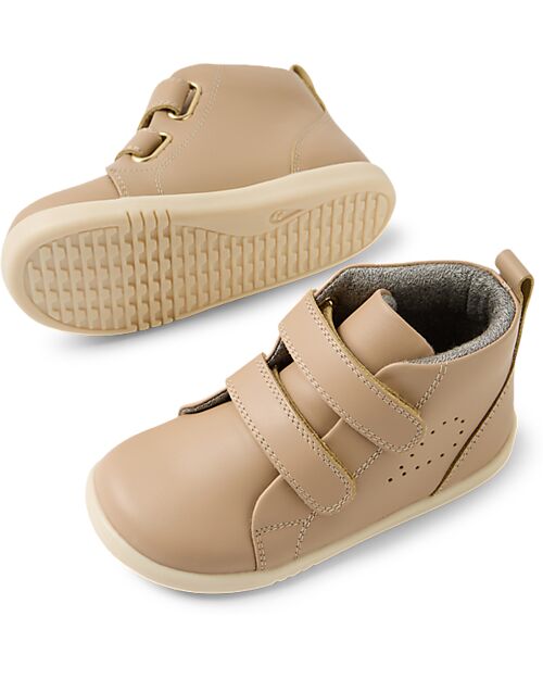 Bobux I Walk Grass Court High Boot - Warm Taupe - Advanced Walkers Shoes