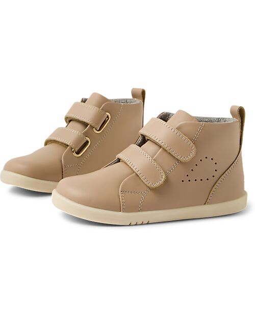 Bobux I Walk Grass Court High Boot - Warm Taupe - Advanced Walkers Shoes
