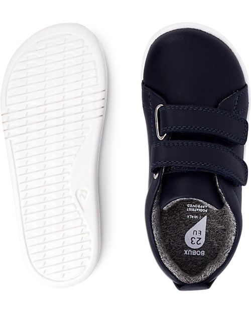 Bobux I Walk Grass Court - Navy - Super Flexible Sole Sneakers