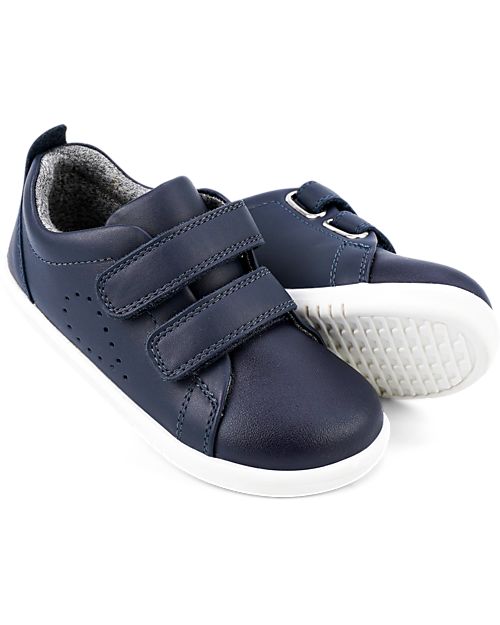 Bobux I Walk Grass Court - Navy - Super Flexible Sole Sneakers