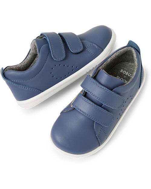 Bobux I Walk Grass Court Shoes - Vintage Indigo - Premium Leather - Advanced Walkers Shoes