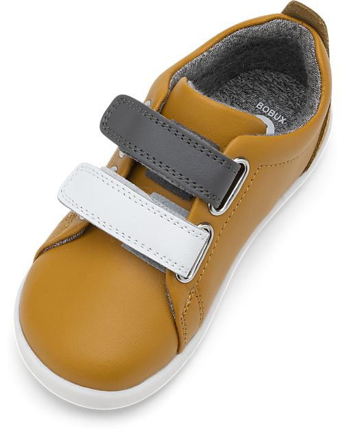 Bobux I Walk Grass Court Switch Shoe - Butterscotch - Interchangeable Straps Sneakers