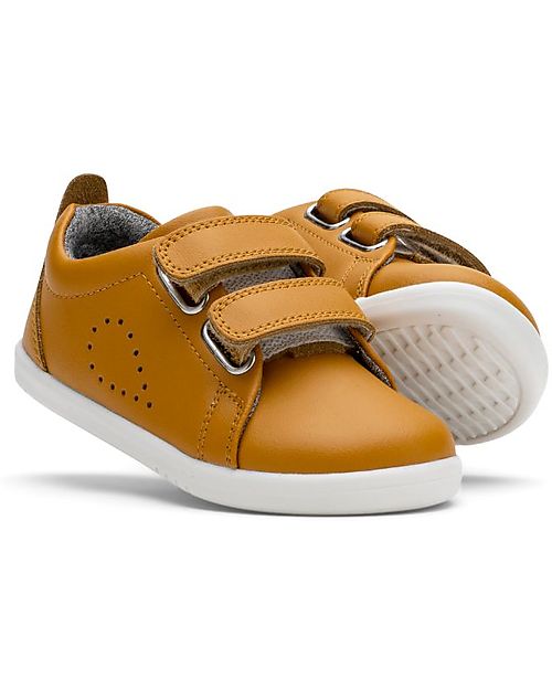 Bobux I Walk Grass Court Switch Shoe - Butterscotch - Interchangeable Straps Sneakers