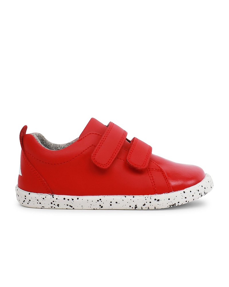 Bobux I-Walk Grass Court Trainer In Red Leather New Season 