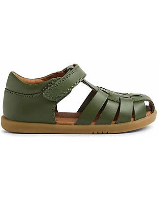 Bobux I Walk Harbor Sandals - Bronze Green - Premium Leather - Advanced Walkers Sandals