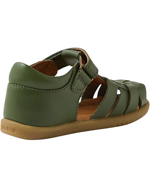 Bobux I Walk Harbor Sandals - Bronze Green - Premium Leather - Advanced Walkers Shoes