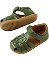 Bobux I Walk Harbor Sandals - Bronze Green - Premium Leather - Advanced Walkers Shoes