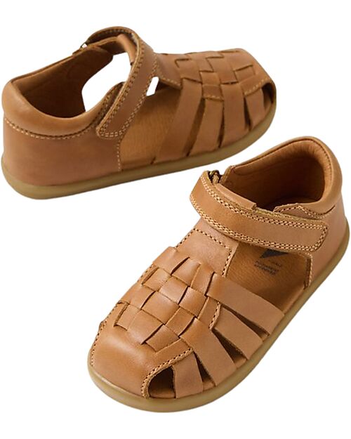 Bobux I Walk Harbor Sandals - Caramel - Premium Leather - Advanced Walkers Sandals