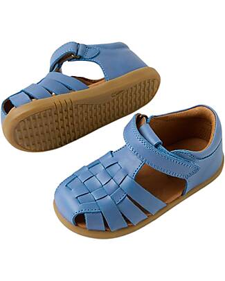 Bobux I Walk Harbor Sandals - Coronet Blue - Premium Leather - Advanced Walkers Sandals