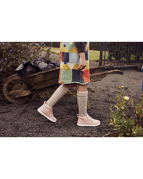 Bobux I Walk Hi Court Shoe Artic - Seashell - Expert Walkers Shoes