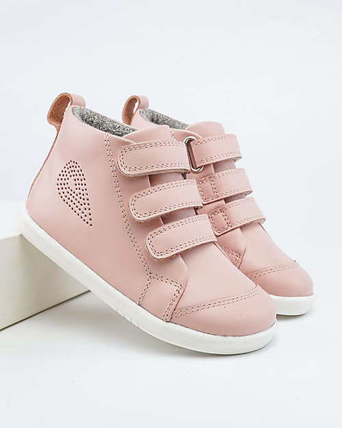 Bobux I Walk Hi Court Shoe - Seashell - Super Flexible Sole! Shoes