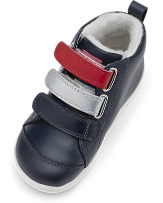 Bobux I-Walk Hi Court Switch Arctic Shoe - Navy Blue - Merino Wool Lining! Shoes