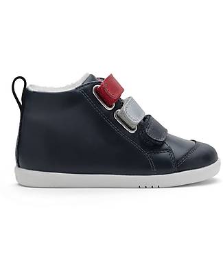 Bobux I-Walk Hi Court Switch Arctic Shoe - Navy Blue - Merino Wool Lining! Shoes