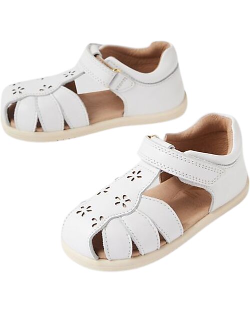 Bobux I Walk Holly Sandals - White - Premium Leather - Advanced Walkers Sandals
