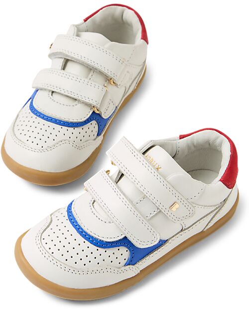 Bobux I Walk Hunter Shoe - White Salsa - Nubuck Leather - Advanced Walkers Shoes