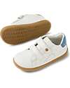 Bobux I Walk Maverick Shoe - White Coronet Blue - Premium Leather - Advanced Walkers Shoes