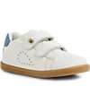 Bobux I Walk Maverick Shoe - White Coronet Blue - Premium Leather - Advanced Walkers Shoes