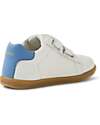 Bobux I Walk Maverick Shoe - White Coronet Blue - Premium Leather - Advanced Walkers Shoes