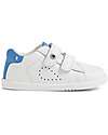 Bobux I Walk Maverick Shoes - White and Azure - Premium Leather - Advanced Walkers Shoes