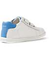 Bobux I Walk Maverick Shoes - White and Azure - Premium Leather - Advanced Walkers Shoes