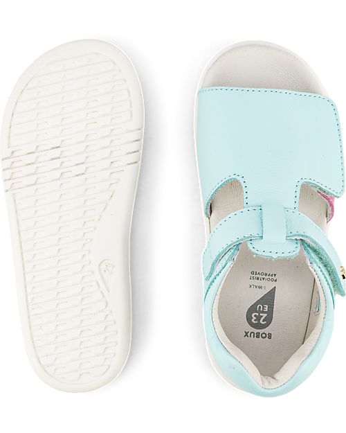 Bobux I-Walk Mirror Sandal - Mist/Dusk Pearl Rainbow - Quickdry Leather Sandals