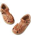 Bobux I Walk Petal sandals - Caramel - with Flower Sandals