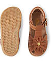 Bobux I Walk Petal sandals - Caramel - with Flower Sandals