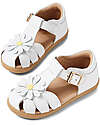Bobux I Walk Petal Sandals - White - with Flowers - Super flexible sole! Sandals
